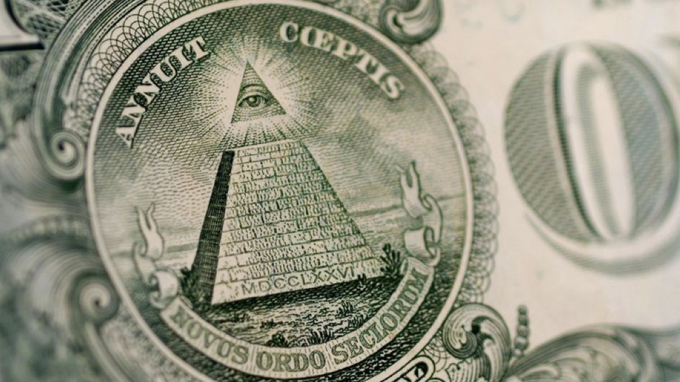 Eye of Providence on a dollar bill. 